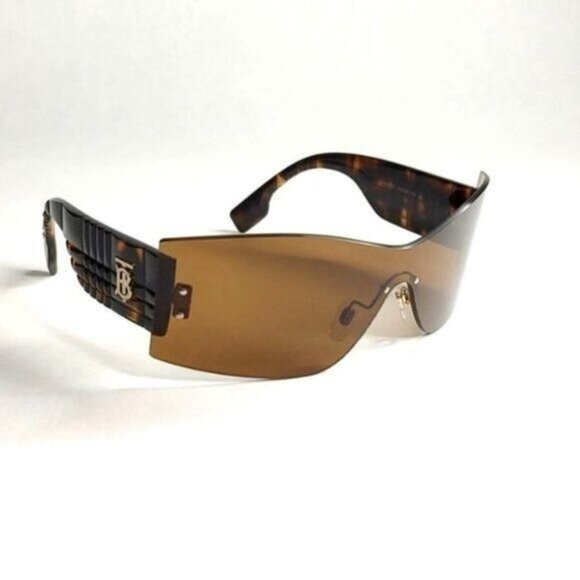 Burberry Sunglasses Bella BE3137 110963 Brown Rimless Shield Sporty NEW - Picture 11 of 15